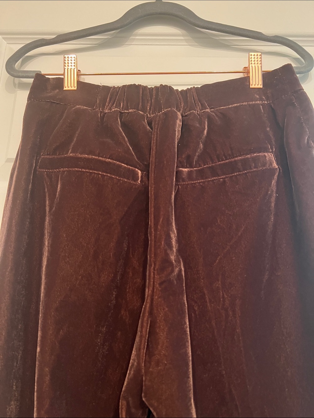 a new day Dark Brown Velvet Wide-Leg Trousers - Picture 7 of 12